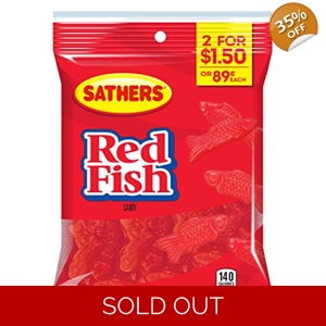 Sathers Red Fish 85g Bag - Gummy Sweets